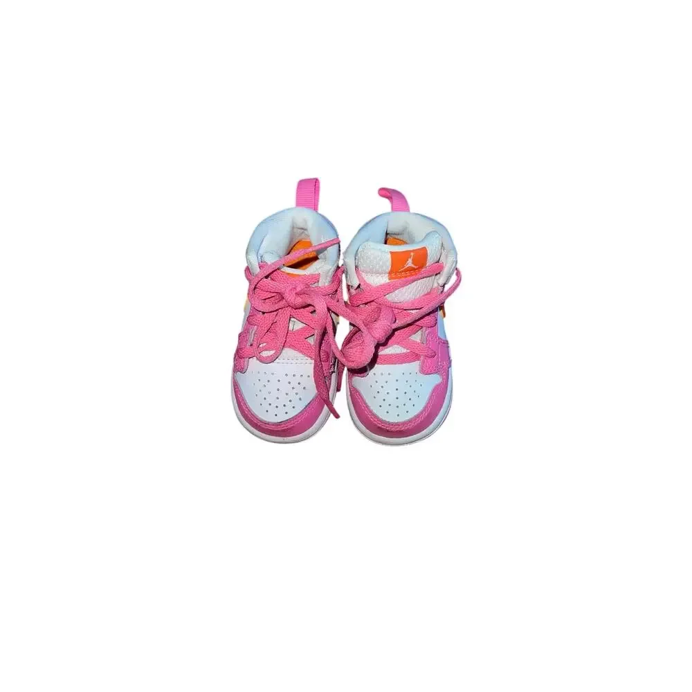 4C Air Jordan 1 Mid TD Pinksicle Orange